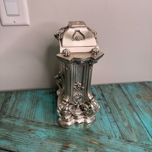 Vintage Argenti Italy Silver Plate Table Shelf Mantel Clock - Picture 11 of 13